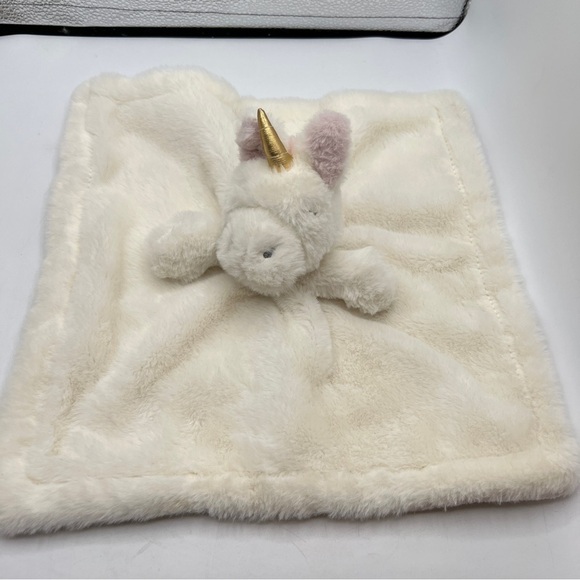 Baby Unicorn Soft Plush Security Blanket Stuffed Animal Fuzzy Soft White Toy. - Picture 5 of 9
